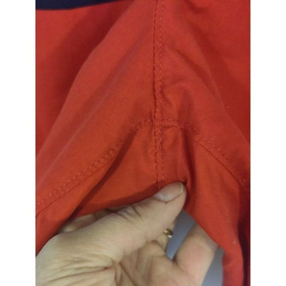 ABERCROMBIE & FITCH Men’s Swim Trunks Board Shorts Red/blue Sz XL Drawstring - Picture 9 of 11